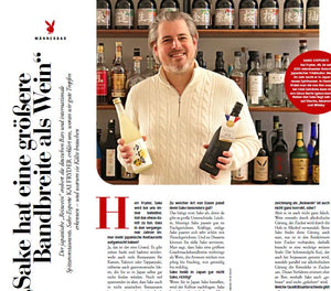 Sake ist sexy: Unser CEO zum Thema Sake in der Februar-Ausgabe des Playboy