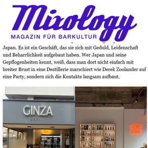 Mixology Newsletter #48 - Eröffnung Atelier Ginza