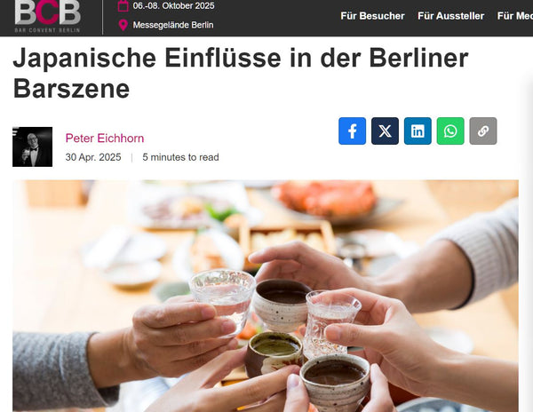 Peter Eichhorn für den BCB: Japanische Einflüsse in der Berliner Barszene