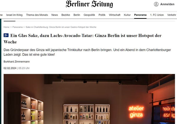 Berliner Zeitung: Ginza Berlin ist unser Hotspot der Woche