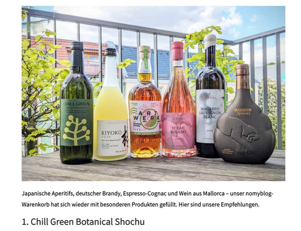 nomyblog: Chill Green Botanical Shochu - der Frühlings-Warenkorb 2025