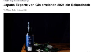 Sumikai - Japans Exporte von Gin erreichen 2021 ein Rekordhoch