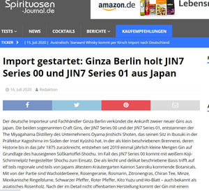 Spirituosen-Journal - Import gestartet: Ginza Berlin holt JIN7 aus Japan