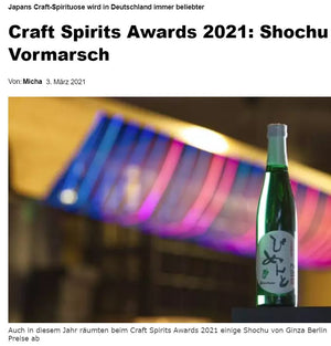 Sumikai - Craft Spirits Awards 2021: Shochu weiterhin auf dem Vormarsch