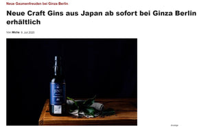 Sumikai - Neue Craft Gins aus Japan ab sofort bei Ginza Berlin erhältlich
