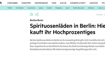 tip Berlin - Spirituosenläden in Berlin: Hier kauft ihr Hochprozentiges