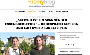 nomyblog - Magazin für gute Gastronomie - Shochu und Foodpairing